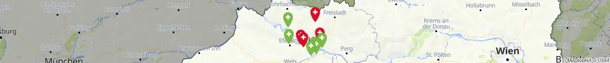Kartenansicht für Apotheken-Notdienste in der Nähe von Oberneukirchen (Urfahr-Umgebung, Oberösterreich)
